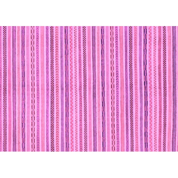 Ahgly Company Indoor Rectangle Abstract Purple Modern Area Rugs, 7' x 10'