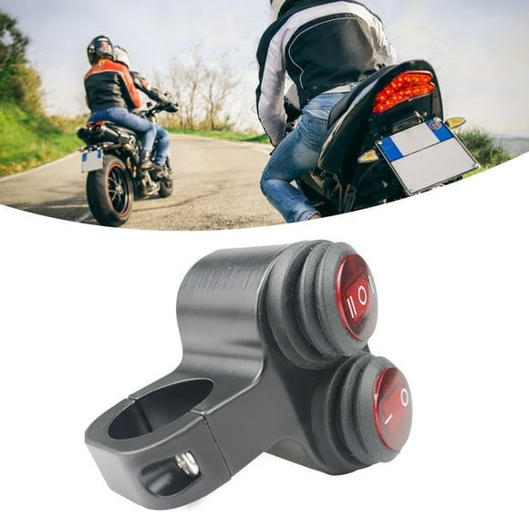 Interruptor de luz de motocicleta a prueba de agua, interruptor de luz de motocicleta a prueba de agua, interruptor de barra de luz de motocicleta, in
