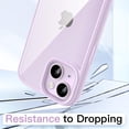 thumbnail image 4 of JETech Case for iPhone 14 Plus 6.7-Inch, Shockproof Phone Bumper Cover, Solid Color Matte TPU Frame, Anti-Scratch Clear Back (Purple), 4 of 6
