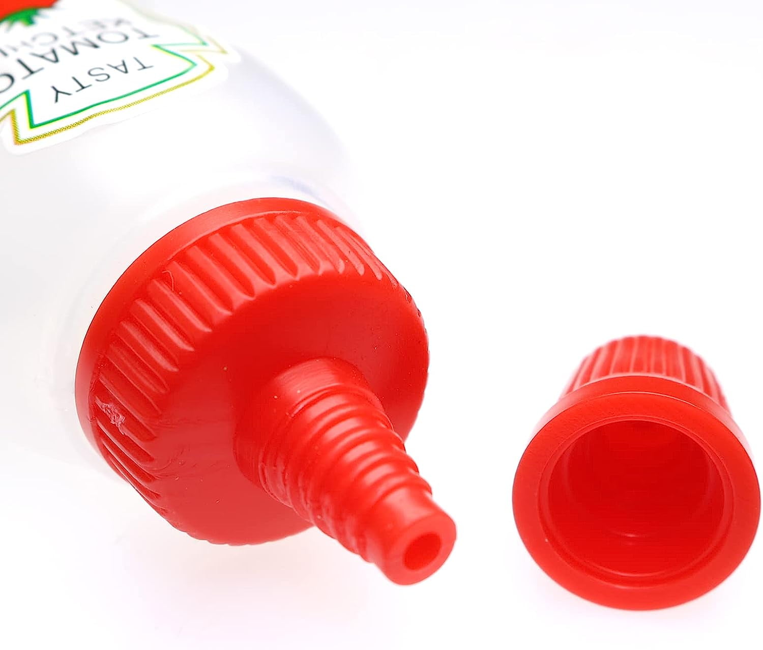 Travel Silicone Salad Dressing Container VITAMINS Kids Squeezeable Ketchup  Red