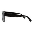 thumbnail image 4 of Men's Rectangular Sunglasses Matte Finish Half Wood Print Black Gray UV400, 4 of 4