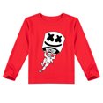 thumbnail image 3 of Bzdaisy Marshmello Long Sleeve T-shirt for Kids - Fun and Stylish Children's Clothing, Perfect for Fans of the DJ and Music! Soft and Comfortable Fabric, Ideal for Boys and Girls Aged 2 to 10, 3 of 4
