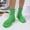 #027-Green, variant on Women's Knit Thick-Sole Ankle Boots Fluorescent Green All Leg Shapes Comfort Fall Winter Stylish Non-Slip