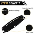 thumbnail image 4 of Unique Bargains Dash Cover for Isuzu D-MAX MU-X 2019-2024 Dash Board Mat Ultra Soft Non-Slip Dash Cover Mat Polyester Center Console Dashboard Cover Pad Carpet Black, 4 of 6