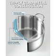 thumbnail image 5 of Cooks Standard Multi-Ply Clad 6 Quart Stock Pot, Stainless Steel Soup Pot with Stainless Lid, Cooking Pot for Pasta, Spaghetti, Stockpot with Even Heating, Induction Cookware, 5 of 7