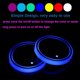 thumbnail image 2 of Led Cup Holder Lights, 2 Pieces Car Cup Holder led Lights with 7 Colors USB Charging Mat Cup Pad Coaster Insert LED Interior Atmosphere Lamps, 2 of 4
