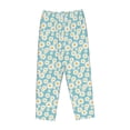 thumbnail image 4 of Xecao Daisy Floral A Women's Straight Lounge Pajama Pants: The Epitome of Relaxed Sleepwear, 4 of 9