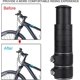 thumbnail image 2 of KAIYANG Manillar de aleación de aluminio ajustable para bicicleta, horquilla delantera, tubo de dirección elevado (negro), 2 of 5