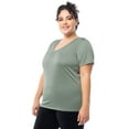 thumbnail image 4 of Athletic Works Women's and Women's Plus Core Active V-Neck T-Shirt, Sizes XS-4X, 4 of 6