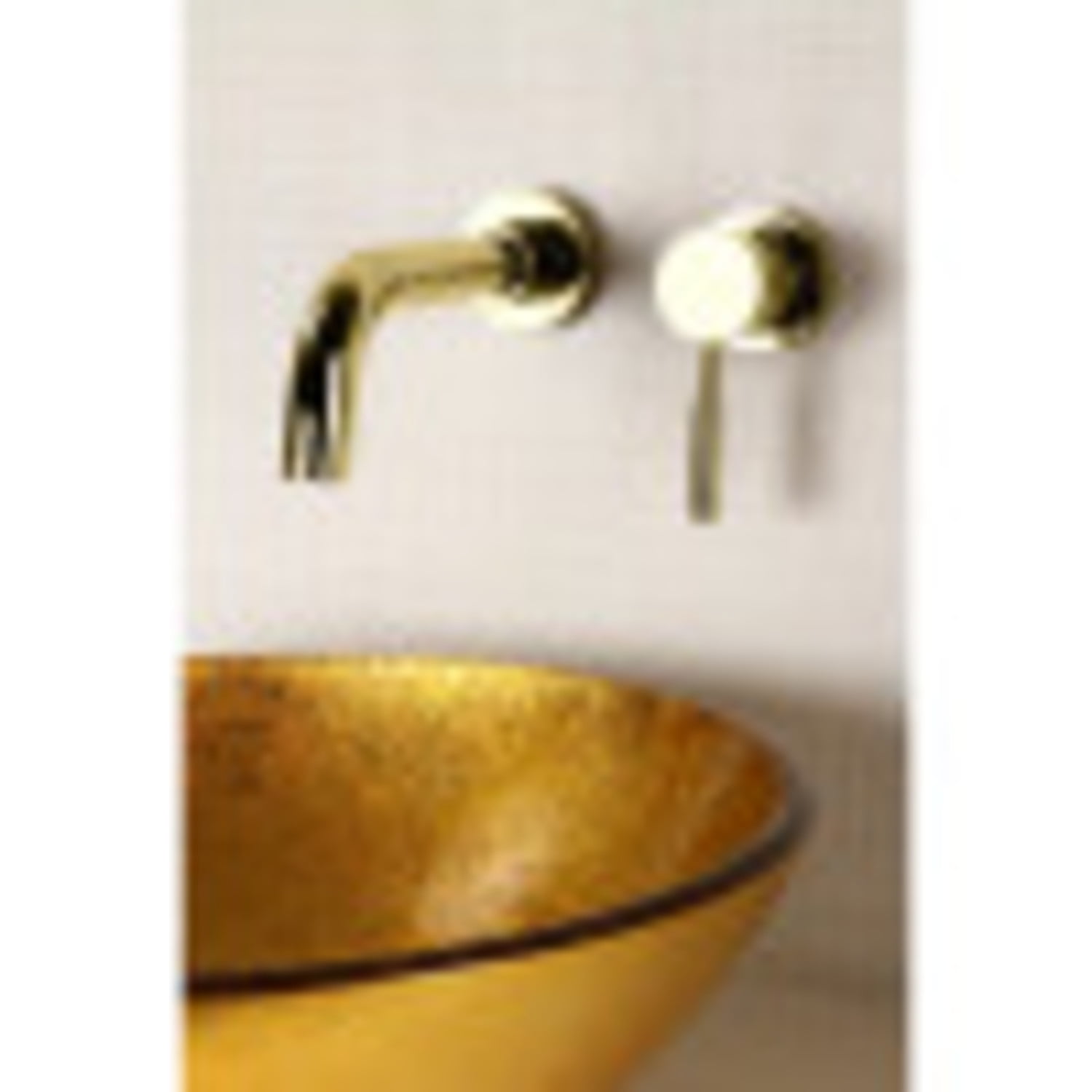 Kingston Brass KS8112DL Single-Handle Wall Mount Bathroom Faucet, Polished Brass