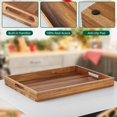 thumbnail image 4 of iDESIGN Acacia Wood Serving Tray, 4 of 7