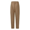 thumbnail image 5 of Women's Wide Leg Sweatpants Fleece Lined Baggy Straight Leg Lounge Pants Fall Outfits Athletic Joggers with Pockets 2025 Camel L, 5 of 5