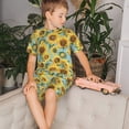 thumbnail image 6 of JUNZAN Farmhouse Sunflower for Boys Girls Pajama Sets Toddler Sleepwear Summer Jammies 2pcs PJs, 6 of 7