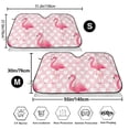thumbnail image 3 of Kdxio Cute Flamingo with Heart Print Windshield Sun Shade,UV Rays and Sun Heat Protection,Sunshade for Car Windshield,Car Shade Front Windshield - Small, 3 of 6