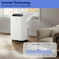 thumbnail image 2 of Della 14000 BTU 450 Sq Ft Portable Air Conditioner, White, 2 of 7