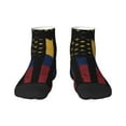 thumbnail image 7 of Mens Ankle Socks Womens America Venezuelan Flag Quarter Breathable Casual Socks, 7 of 7