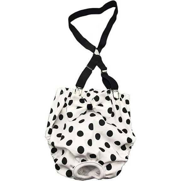 Pet Physiological Pants, Female Dog Diapers Washable Reusable Cosy Puppy Diapers for Puppy Dogs (S)