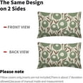 thumbnail image 4 of Brown Green Pillow Covers 12x20 Set of 2 Spring Summer Floral Minimalist Geometry Art Flower Rectangle Decorative Lumbar Throw Pillow Cases Outdoor Farmhouse Decor for Sofa Couch Bed, 4 of 6