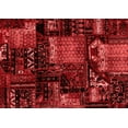 thumbnail image 1 of Ahgly Company Machine Washable Indoor Rectangle Patchwork Red Transitional Area Rugs, 8' x 12', 1 of 4