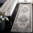 thumbnail image 2 of SAFAVIEH Oregon Ethelinda Floral Bordered Runner, 2'2" x 6', Beige/Grey, 2 of 7