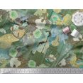 thumbnail image 2 of Soimoi Rayon Fabric Flower Vase,Cat & Girl Human Figure Decor Fabric Printed Yard 42 Inch Wide, 2 of 3