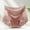 Pink, variant on Women Underwear Breathable Soft High Waisted Briefs Lace Stretch Solid Color Panties Cheekster Granny Panties