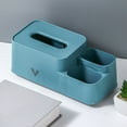 thumbnail image 1 of Tissue Cover Box With Tissue Cell Phone Facial Paper Organizer For Kitchen Bathroom Vanity Countertops Bedroom Dressers And Tables Gift, 1 of 6