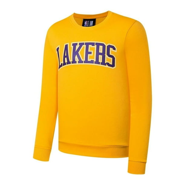 Sudadera FexPro México NBA Talla EG Cuello Redondo Los Angeles Lakers Amarilla