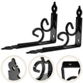 thumbnail image 3 of Guiyong 2 pcs Floating Shelf Brackets Metal Shelf Brackets Right Angle Shelf Support Brackets, 3 of 4