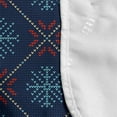 thumbnail image 4 of Nordic Microwave Oven Cover, Checkered Pattern with Vintage Snowflake Motifs Norwegian Traditional Xmas, Water Resistant Organizer with Pockets for Kitchen, 36" x 12", Blue Beige Scarlet, by Ambesonne, 4 of 4