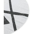 thumbnail image 5 of Unique Loom Outdoor Modern Collection Area Rug - Mikado (7' 10" Round Black and White), 5 of 6