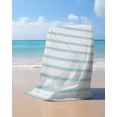 thumbnail image 4 of Blue Striped Beach Towels Oversized Super Absorbent, Blue White Stripes Farmhouse Lightweight Bath Towel Quick Dry Sets For Bathroom/Pool/Rv Camping/Beach Play/Gym Room/Picnic 23"x47", 4 of 8