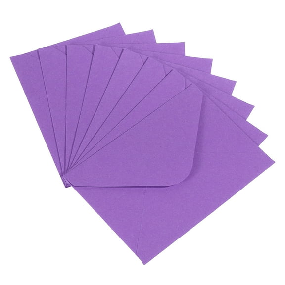REGALWOVEN Mini Envelopes, Mini Card Business Card Envelope for Greeting Weddings Purple