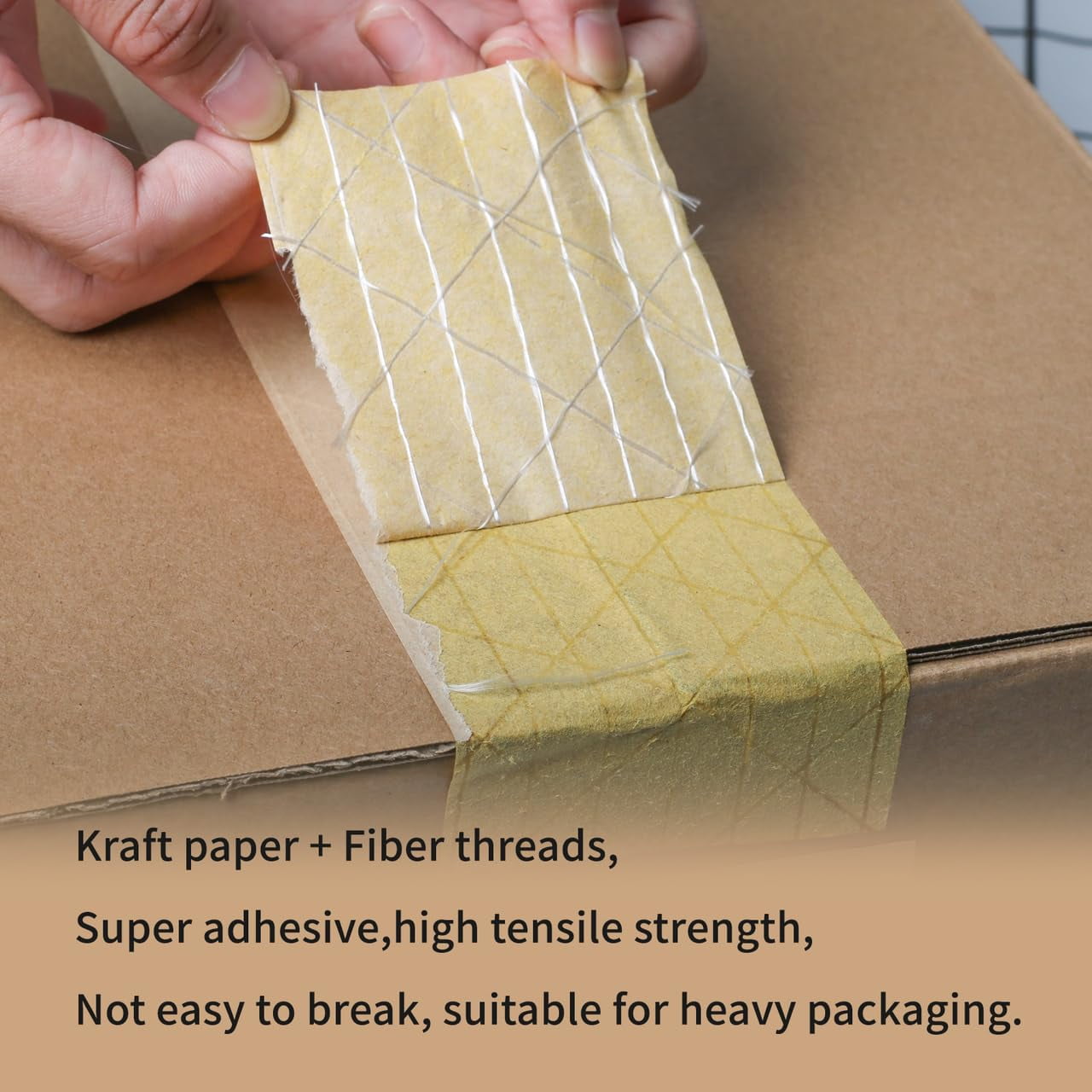 3" reinforced paper gummed tape 2 rolls 3"x450 yard