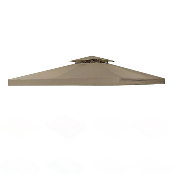 Garden Winds Universal Two-Tiered Replacement Gazebo Canopy Top, Nutmeg, RipLock 350