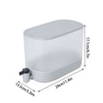 thumbnail image 3 of Weloille Pichet d'Eau Froide avec Robinet, Distributeur de Boissons Grande Capacité Étanche, Pichet à Jus de Qualité Alimentaire Résistant à la Chaleur, Contenant Transparent pour Réfrigérateur pour la Maison, les Fêtes et l'Usage Quotidien, 3 of 8