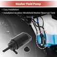 thumbnail image 6 of Unique Bargains Windshield Washer Pump W/ Grommet Windshield Washer Fluid Pump Fit for Nissan D22 R20 - Pack of 1, 6 of 6