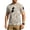 Khaki, variant on Men's Athletic Workout T-Shirts Moisture Wicking Cooling Running Shirts Camo Short Sleeve Performance Tee with Glasses Hanging
