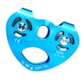 thumbnail image 1 of facefd Zip Line Trolley Double Pulleys Hanging Device Caving Tool Rope Fixator 25KN Tandem Wheels Climbing Pulley for Outdoor Use Black Blue, 1 of 6