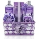thumbnail image 1 of Cesta de regalo para baño y cuerpo para mujeres y hombres, juego de spa casero de lavanda y miel con difusor de aceites esenciales, jabón, flores, sales de baño, baño de burbujas y más, juego de 13 pi, 1 of 1