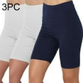 thumbnail image 2 of QATAINLAV 3 Pack Biker Shorts for Women 2025 Summer High Waisted Workout Athletic Yoga Shorts Basic Solid Short Leggings Casual Seamless Sports Running Tights Navy L, 2 of 9