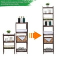 thumbnail image 2 of 100% Bamboo Bathroom Rack, Multi - Functional And Removable 7-Layer Shelf, Multi - Function 72 * 43.5 * 160.7Cm Dark Brown, 2 of 9
