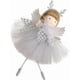 thumbnail image 4 of Sparkling Sequins Meshes Skirt Angelic Antlers Girl Ornament Elegant Handmade Hanging Decoration for Celebration（gray）, 4 of 4