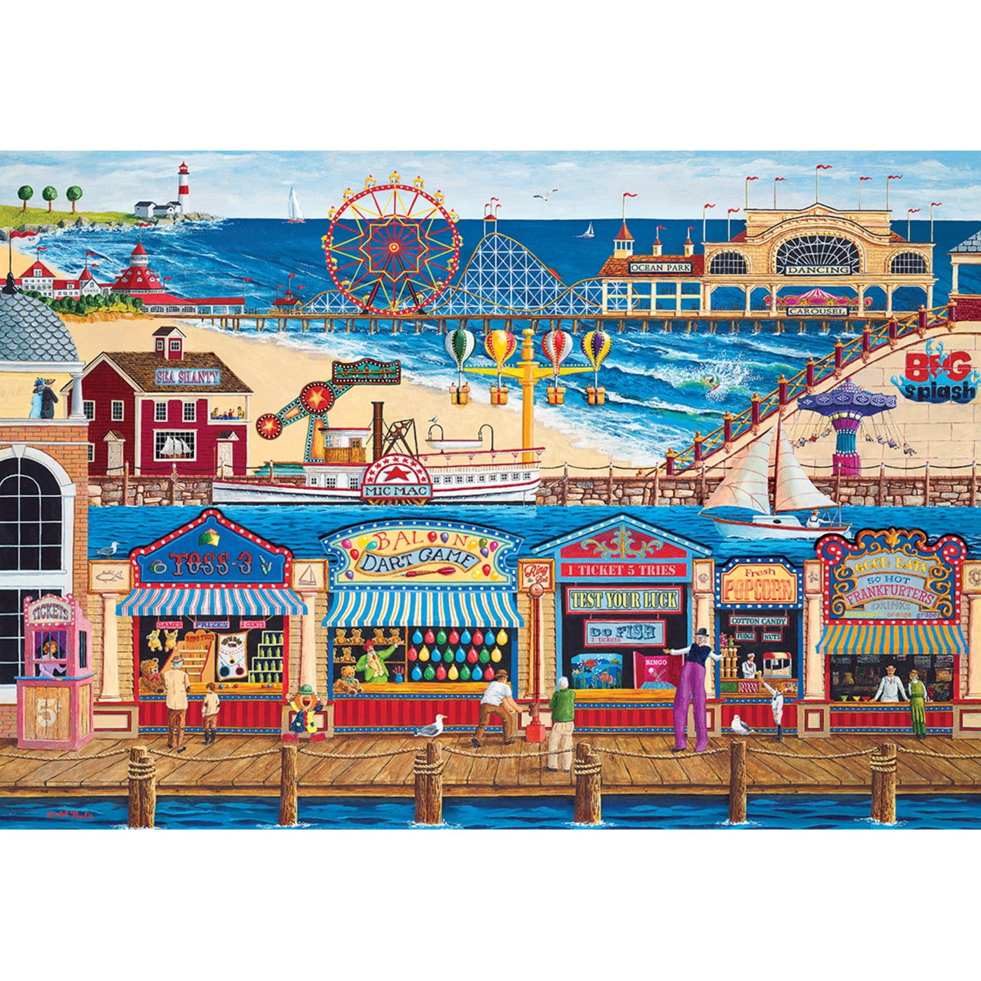MasterPieces 2000 Piece Jigsaw Puzzle for Adults - Ocean Park - 39