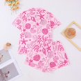 thumbnail image 5 of FASHOFT Cute Silk Pajamas for Women Set Satin Fruit Print 2 Piece Button Up Short Sleeve Pj Soft Lounge Valentines Sleepwear Pink XXL, 5 of 7