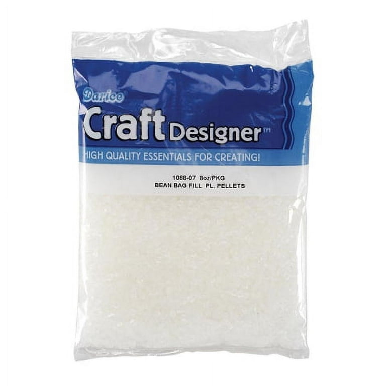  Darice Bean Bag Filler Pellets, Clear, 1 Pound (Pack