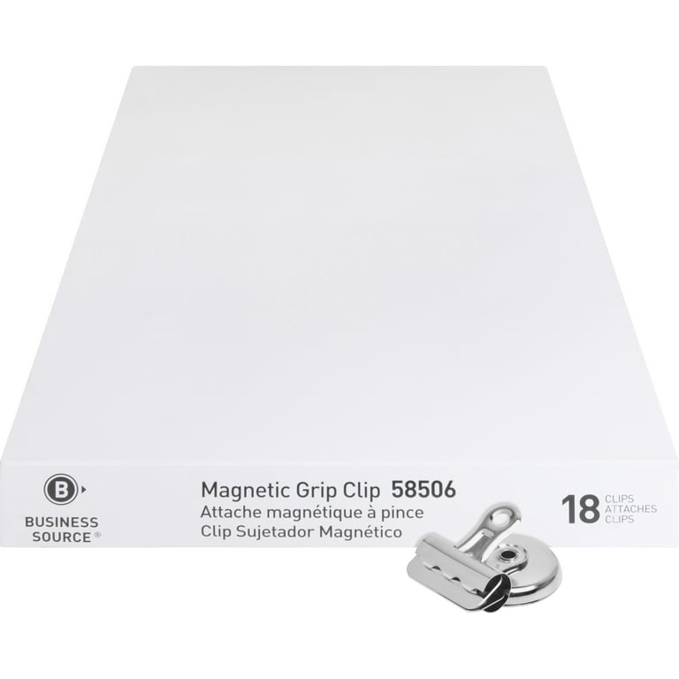 Business Source Magnetic Grip Clips Pack - No. 1 - 1.3 Business Source Magnetic Grip Clips Pack - No. 1 - 1.3
