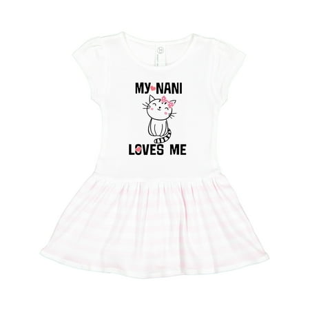 

Inktastic My Nani Loves Me Girls Gift Toddler Girl Dress