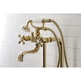 thumbnail image 4 of Kingston Brass CCK226K2 Kingston Freestanding Clawfoot Tub Faucet Package with Supply Line, Polished Brass, 4 of 7