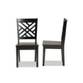 thumbnail image 3 of Baxton Studio Caron Modern and Contemporary Transitional Dark Brown Finished Wood 2-Piece Dining Chair Set, 3 of 7